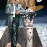 Портрет Валентина Елизарьева 2008-09 Х.М. 190х140см